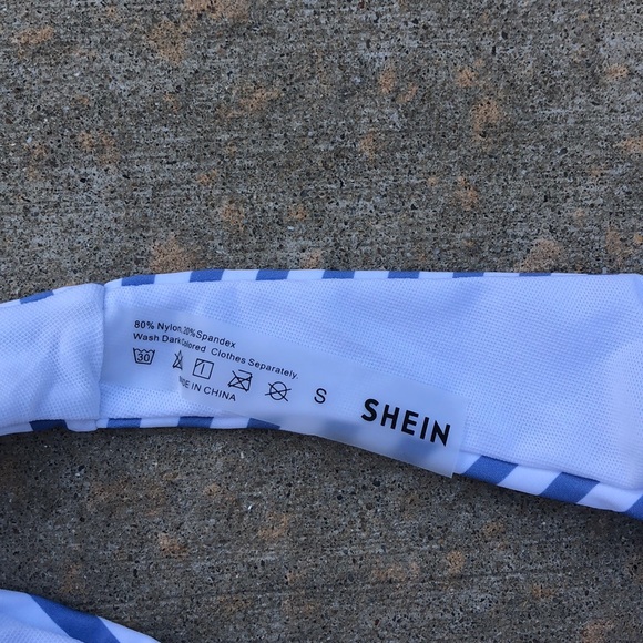 Shein Blue and White Bikini size small - Picture 6 of 7